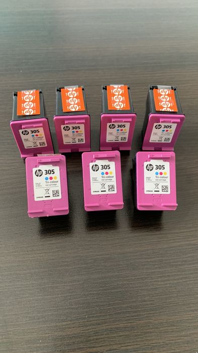 7x Oryginalny tusz HP 305 Color 3YM60AE – nowe