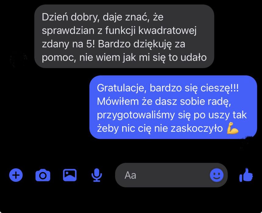 Korepetycje z matematyki - wszystkie poziomy (E8, matura, zaległości)