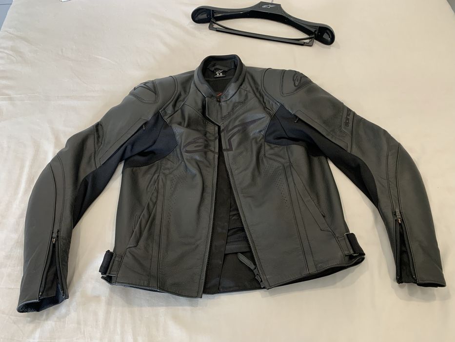 Casaco mota pele Alpinestars Faster V2, tamanho 50