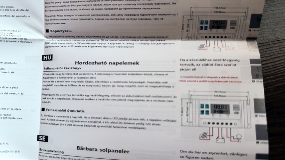 Портативна сонячна панель 18w нова