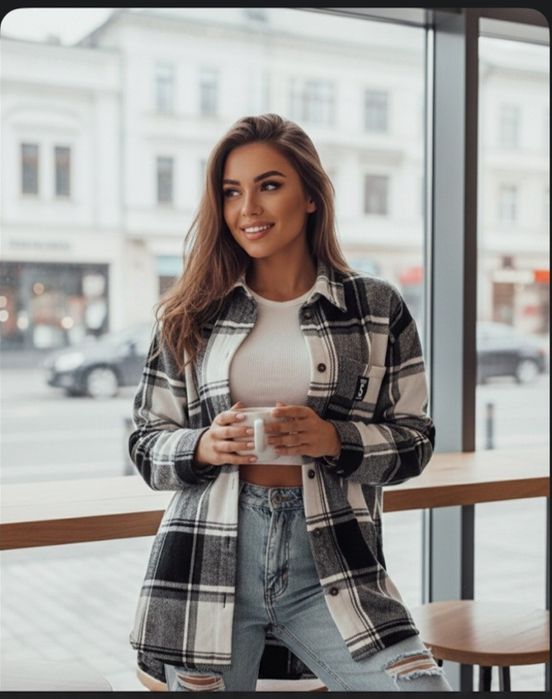 Жіноча сорочка фланель на байці