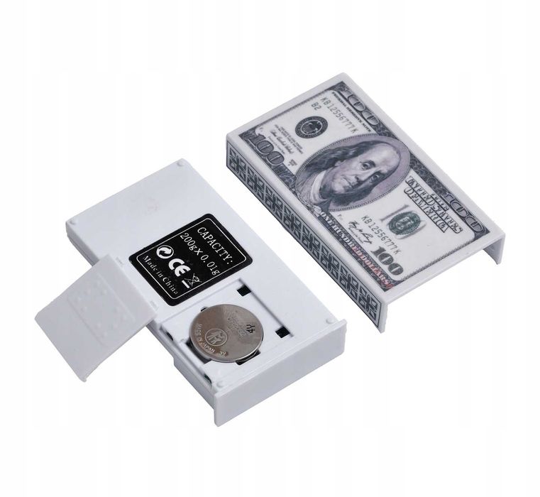 Waga Jubilerska Elektroniczna Lcd Ukryta Dolar Precyzyjna 0,01g 200g