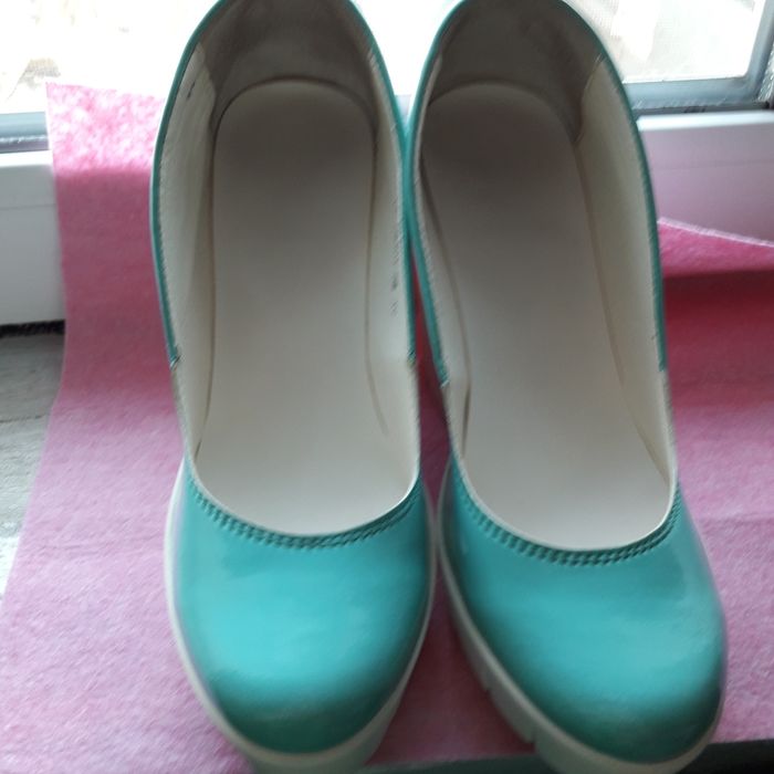 Туфельки на платформе салатовые