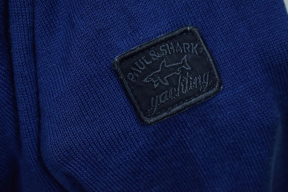 Paul Shark Wełniany Sweter Męski Vneck Cooltouch M