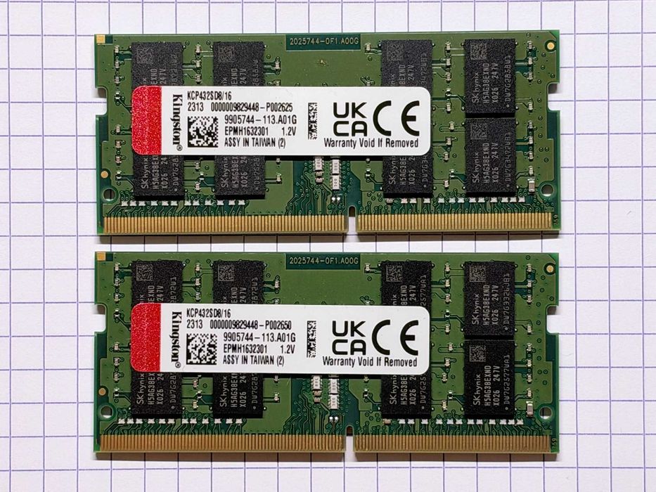 Kingston 32GB (2x16GB) DDR4 3200MHz SO-DIMM RAM do laptopa