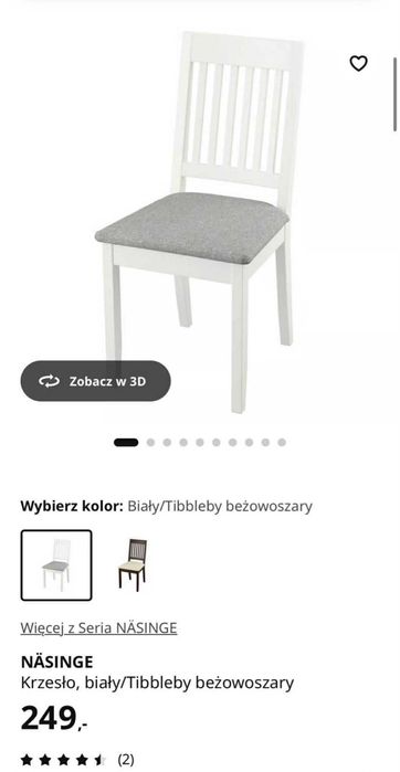 Zestaw sześciu krzeseł