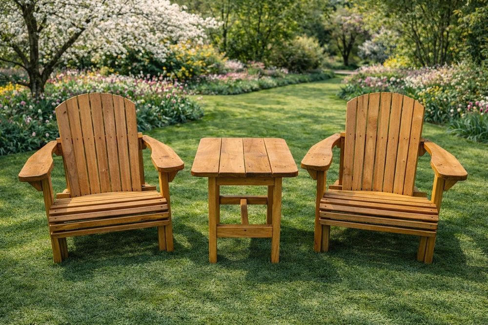 Fotele ogrodowe drewniane