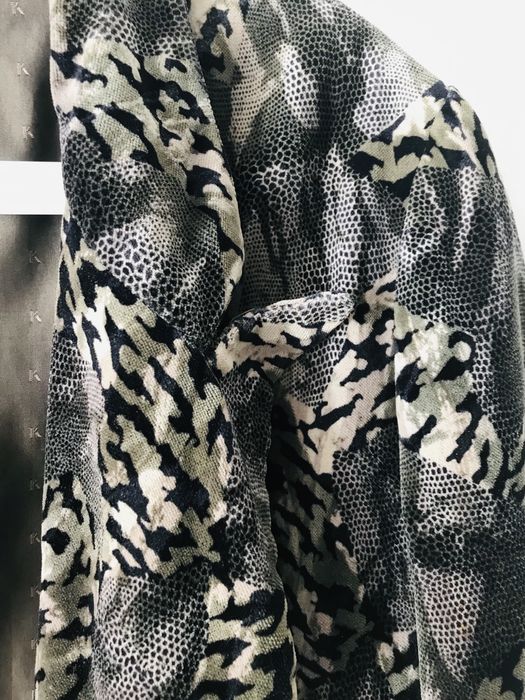 Dwurzędowa włoska aksamitna marynarka r. M