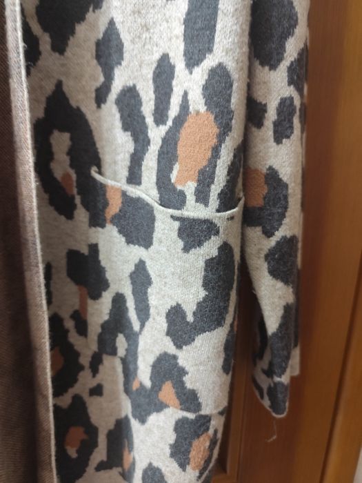 Kardigan RINO&PELLE w panterkę elegancki marki