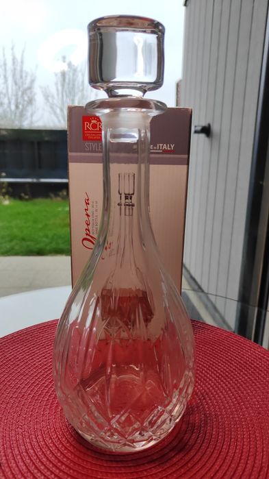 Karafka na wino kryształowa RCR
