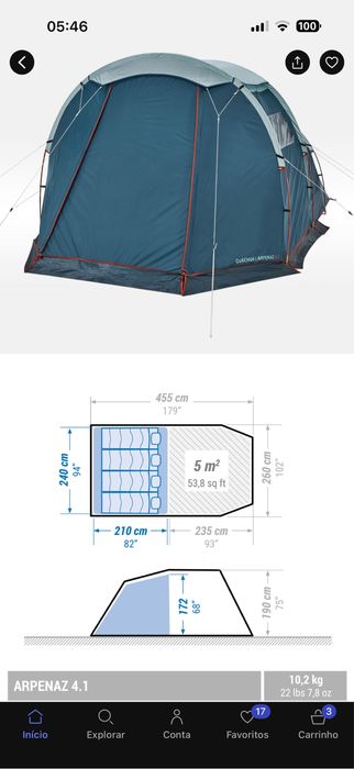 Tenda campismo 4.1