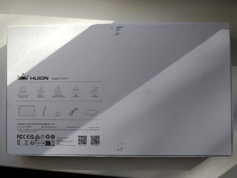 Графічний планшет Huion HS611 сірий