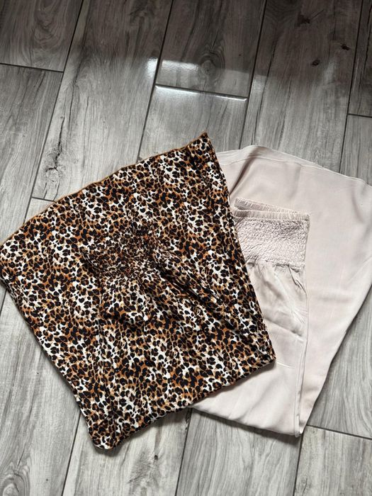 Spodnie kuloty damskie 2 szt L wiskoza