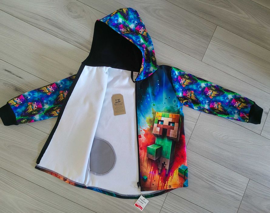 Kurtka softshell Minecraft rozm 122