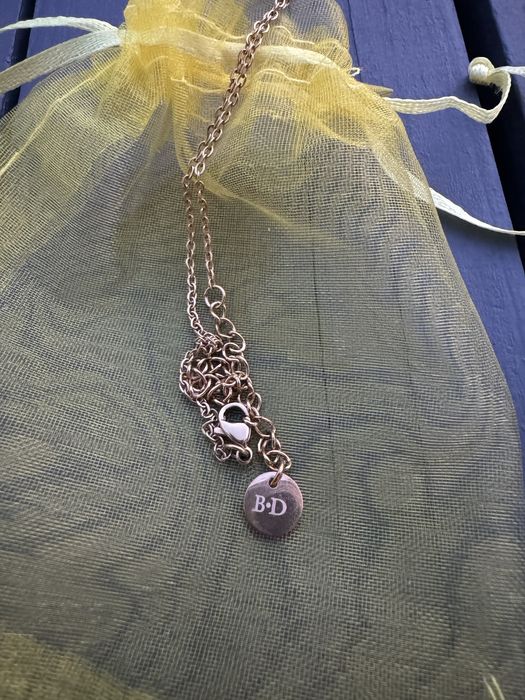 Naszyjnik pozłacany wisiorek kryształ górski By Dziubeka