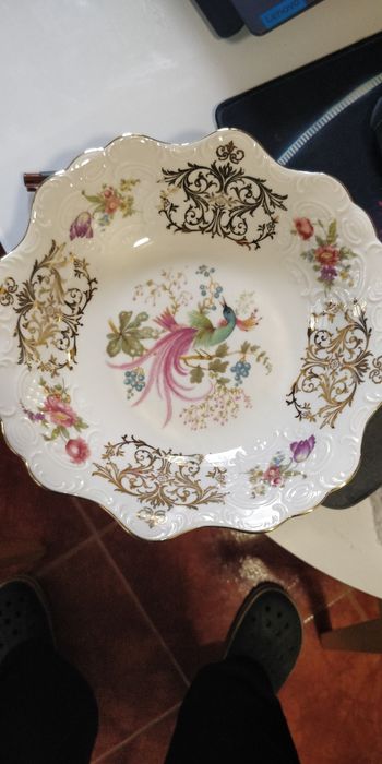 Elegante Taça de Porcelana Hutschenreuther Arzberg