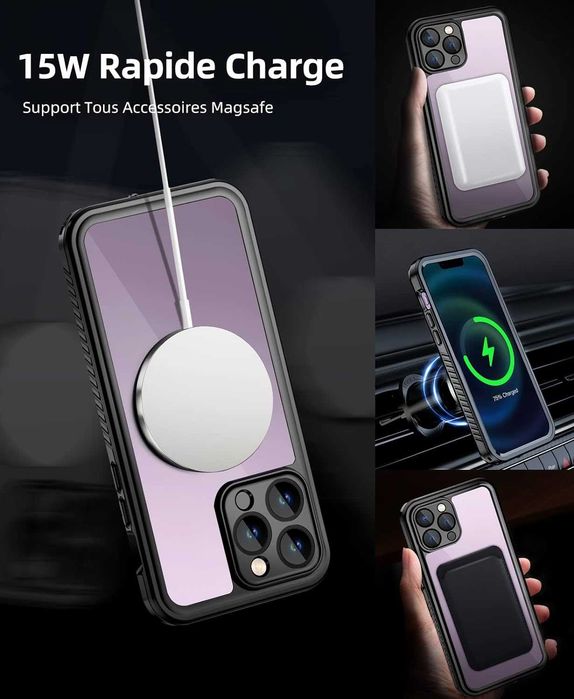 Alogy etui wodoodporne do iPhone 14 Pro Max Magsafe pyłoszczelne