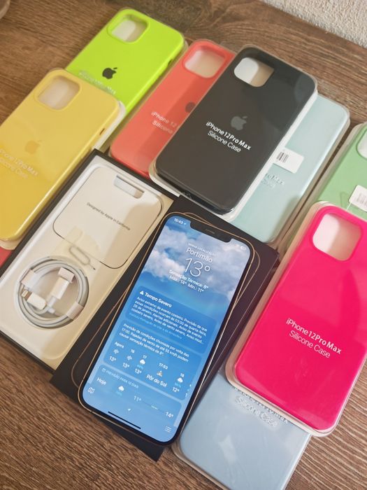 iPhone 12 Pro Max 6.7" Gold Em muito Bom estado Aceito Retomas