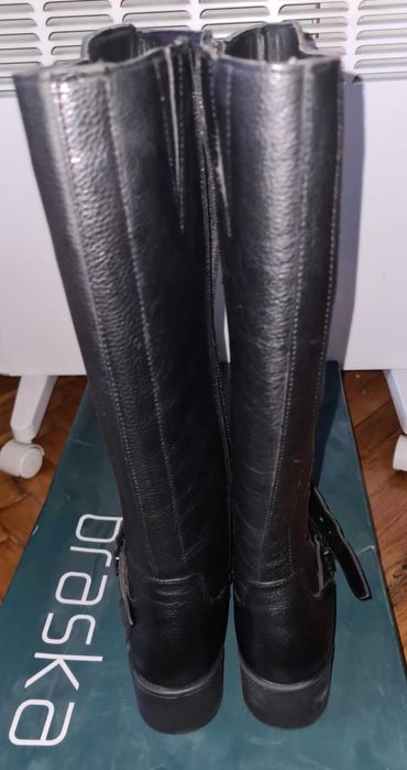 чоботи жіночі braska зимові натуральна шкіра хутро нові Браска сапоги