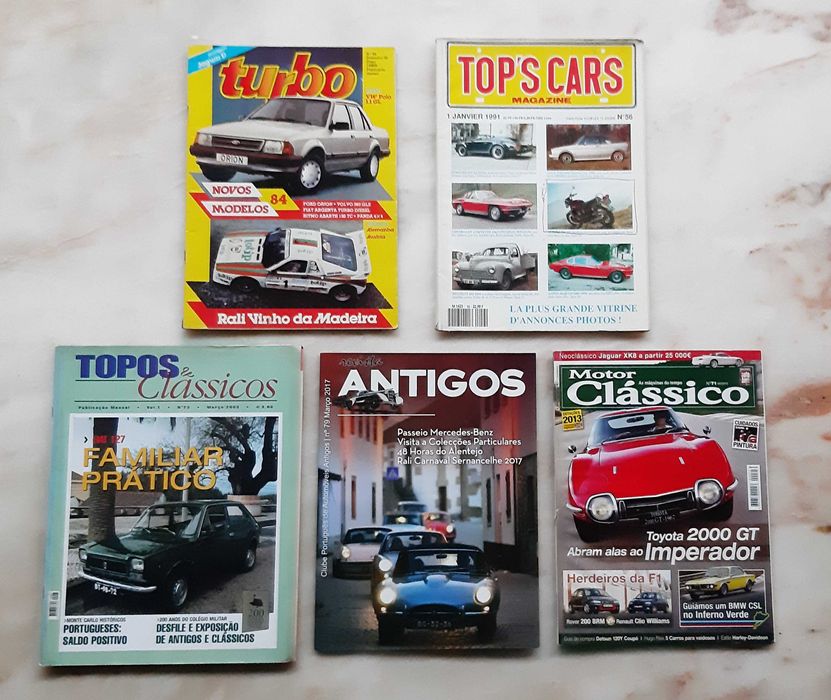 9 Revistas antigas de automóveis  - 10€