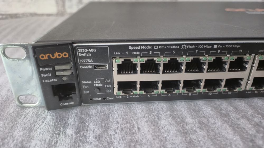 Комутатор свіч HP/Aruba 2530-48G J9775A, керований, гігабітний 1000mbps, 48 портів