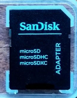 Микро карта памяти SanDisk 64GB с адаптером SanDisk в комплекте