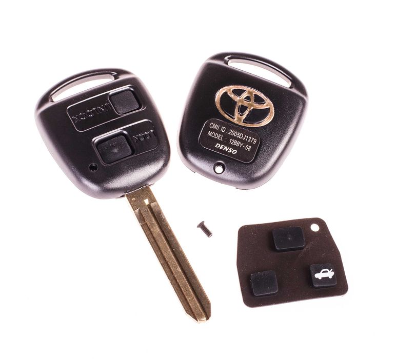 Kolekcja konfiguracja 2 przyciski kluczyk do Toyota logo