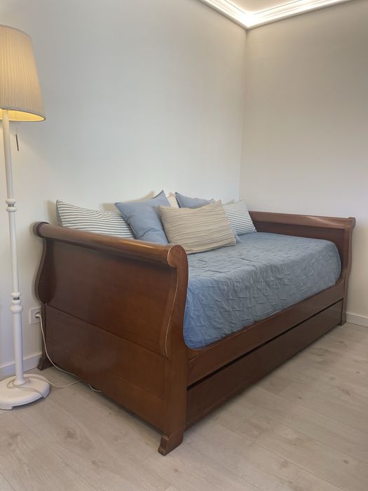 Cama com gaveta + colchão (novo)