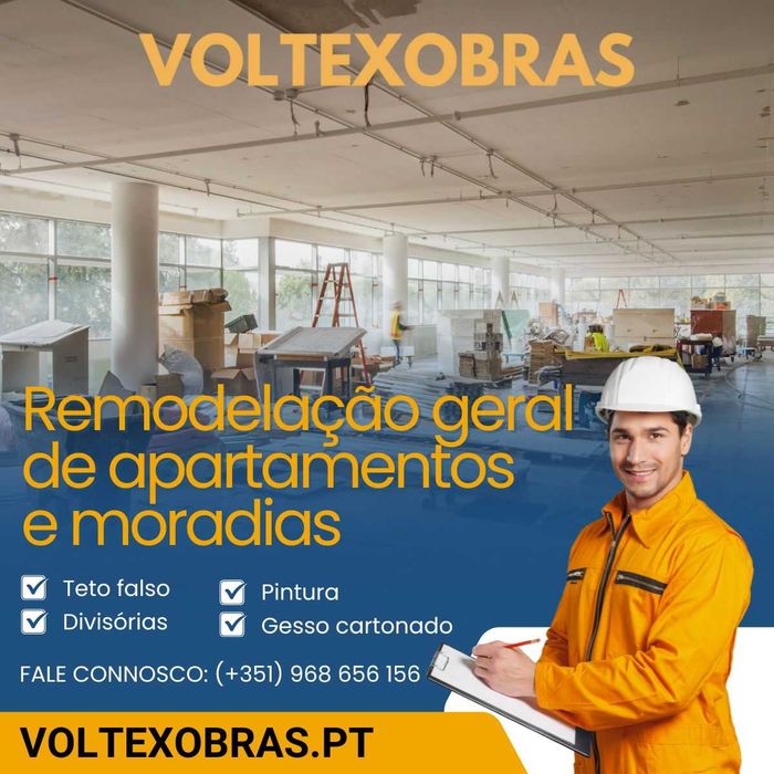 Remodelação Geral de Apartamentos, Cozinha, Casa de Banho e Pladur