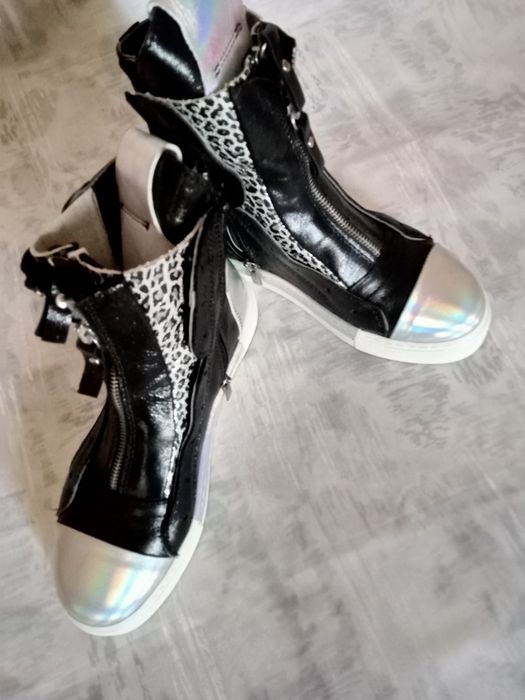 Ботинки высокие демисезонные натуральная кожа