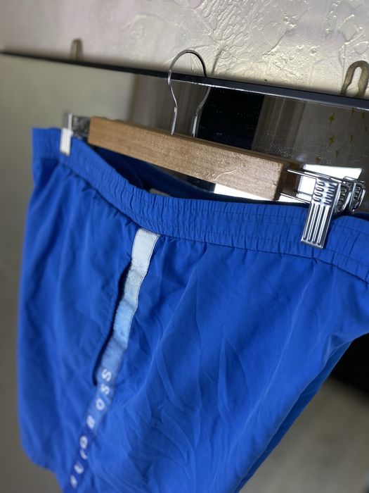 Шорти hugo boss: яскравий синій колір, преміум якість