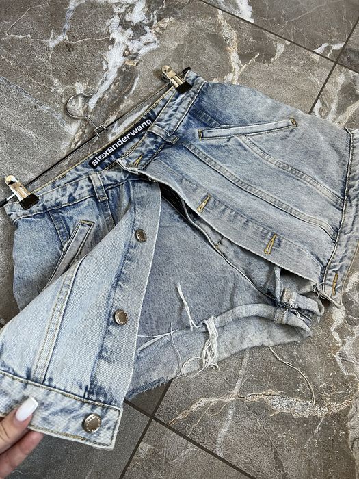Джинсова спідниця шорти Alexander Wang
