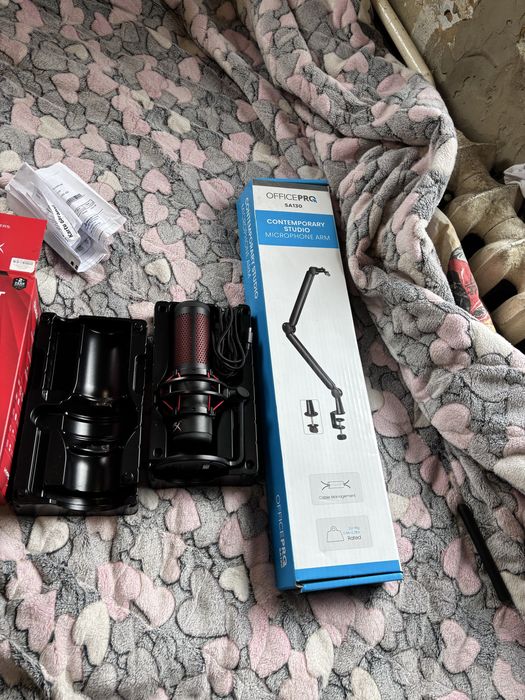 Мікрофон HYPER QUADCAST та Пантограф OfficePRO SA130 (комплектом)