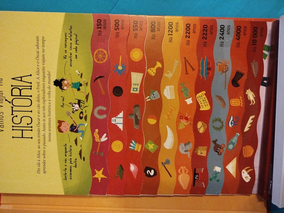 Livro vamos viajar na história