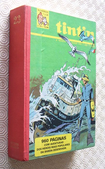 Tintin revista - volumes encadernados capa original Bertrand Tintim