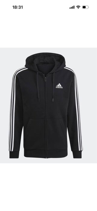 Нова чоловіча худі зіпка на флісі Adidas оригінал розмір L
