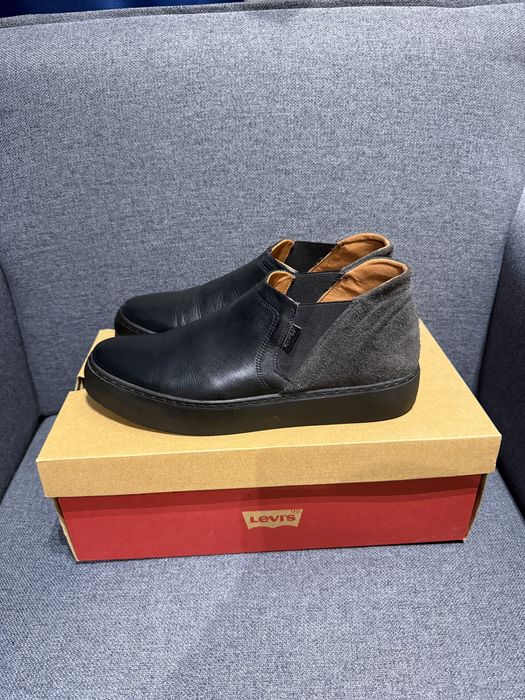 Кожаные ботинки Levis слипоны туфли