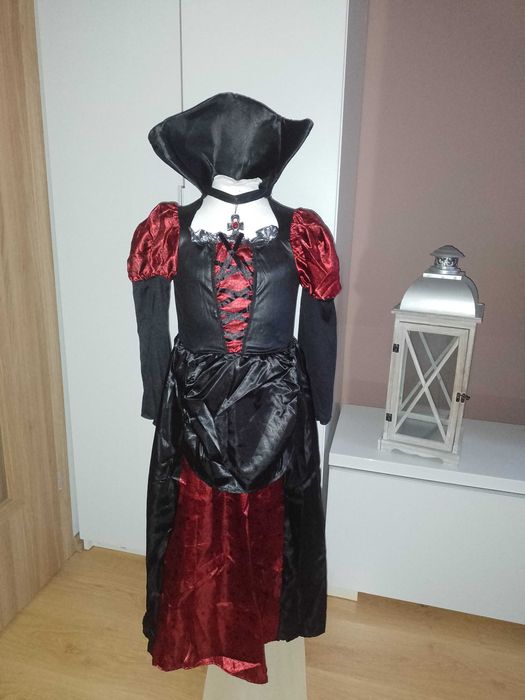 NOWY kostium przebranie WAMPIRZYCA WRÓŻKA strój karnawałowy 98/104 35