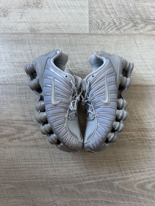 ОРИГІНАЛ Nike shox TL  pule platinum/metalic silver чоловічі кросівки найк шокс тн tn dn r2 95 90