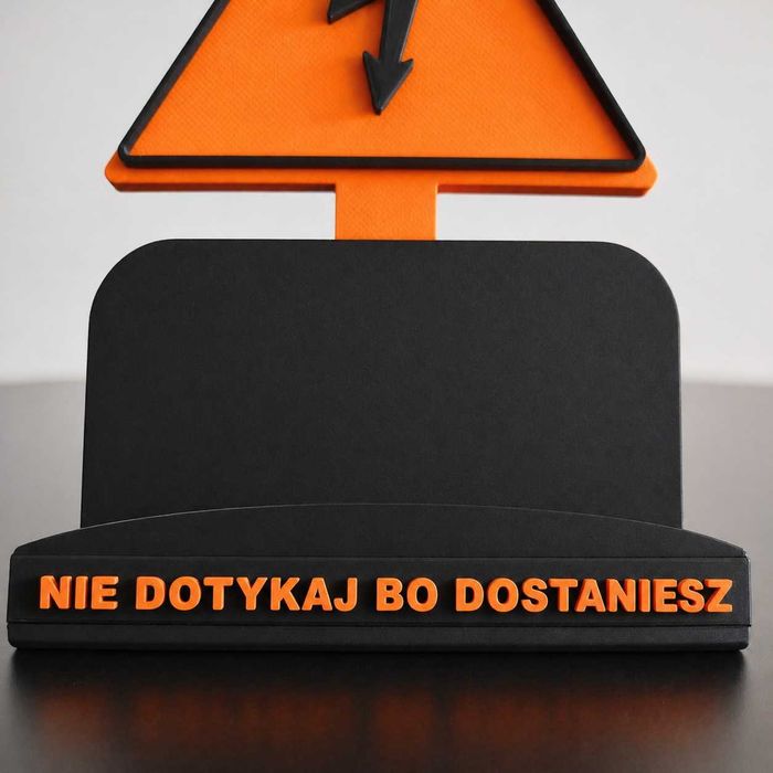 PODSTAWKA Stojak na Telefon NIE DOTYKAJ | Gadżet na Biurko