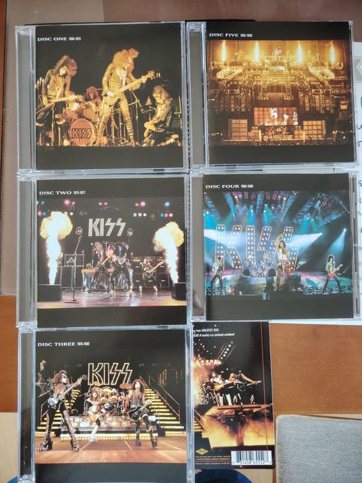 Kiss "The Definitive Collection" 5 Disc set in mini guitar case