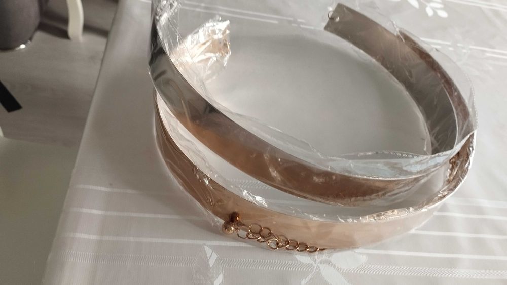 cinto metalico largo novo