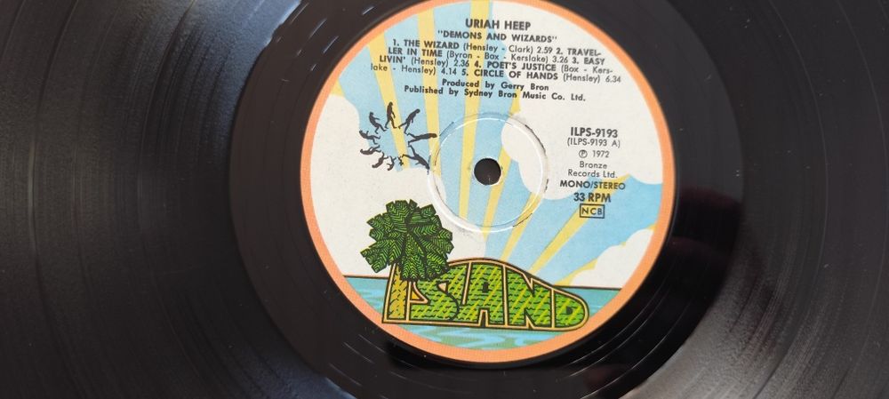 Виниловыя пластинка Uriah Heep 1972 г.