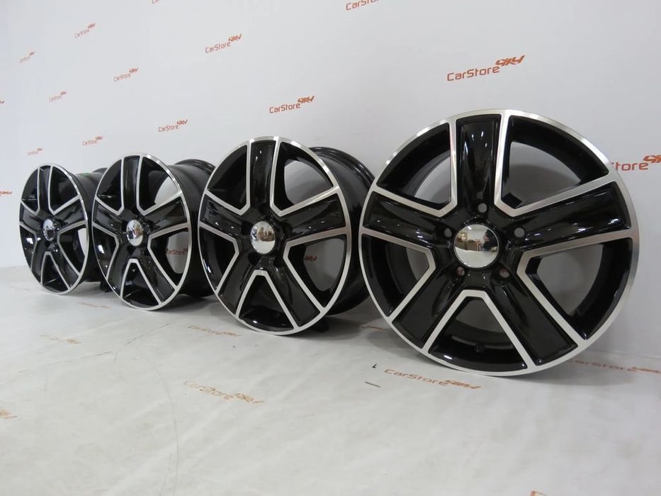 Jantes Autocaravana Carga 1250 kgs 15 x 6.5 et 45 5x118 71.1 Pretas +