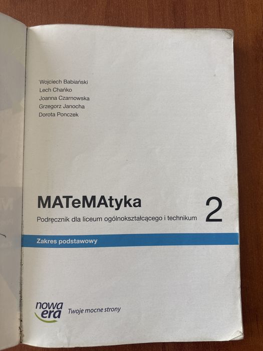 Matematyka 2 podręcznik