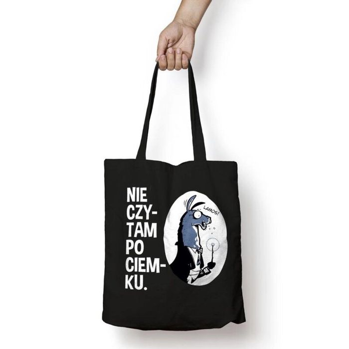 Torba bawełniana - Nie czytam po ciemku oprawa: folia