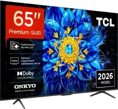 Telewizor TCL 65P8L QD MINI-LED 144Hz  kpl.nowy