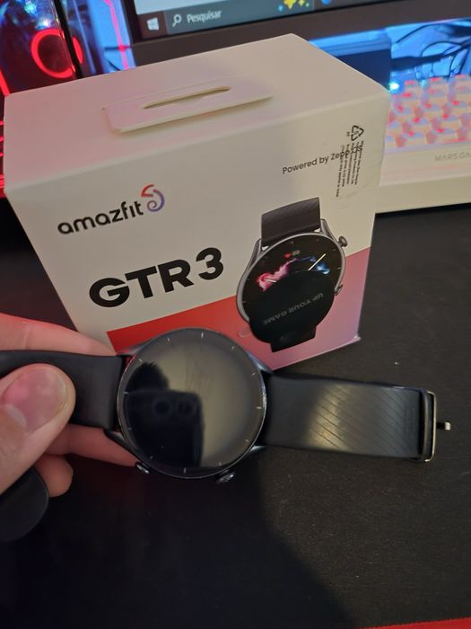 Amazfit GTR3 com caixa e carregador
