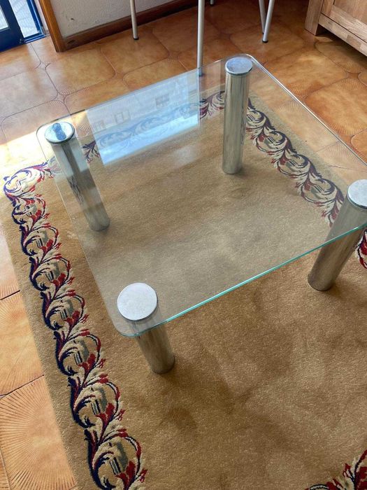 Mesa de vidro de sala de estar