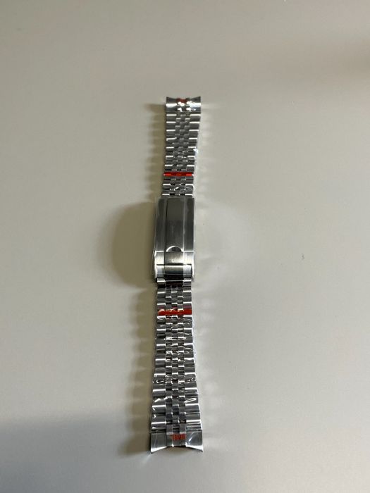 Bransoleta Stalowa Jubilee 904L do Zegarka Srebrna NOWA Premium (3009)